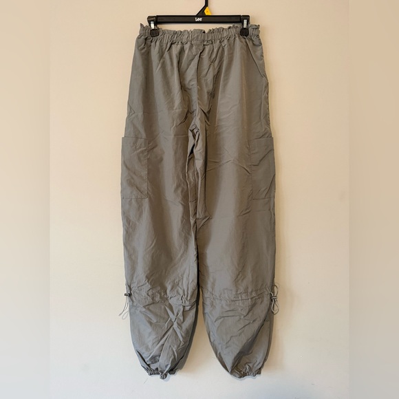 White Fox Nylon Gray Joggers - Picture 2 of 4